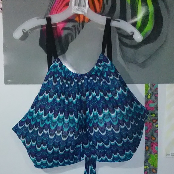 Cacique Other - Lane Bryant High Neck Swim Top NWT